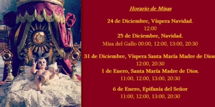 Horario de Misas en Navidad